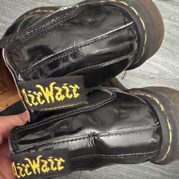 Dr Martens Flora Black Chelsea Boots Size 8 - Etsy Dr. Martens Glossy Black Chelsea Boot